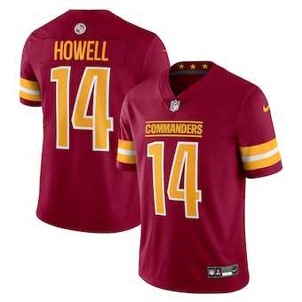 Men & Women & Youth Washington Commanders #14 Sam Howell Nike Burgundy Vapor Untouchable Limited Jersey->->